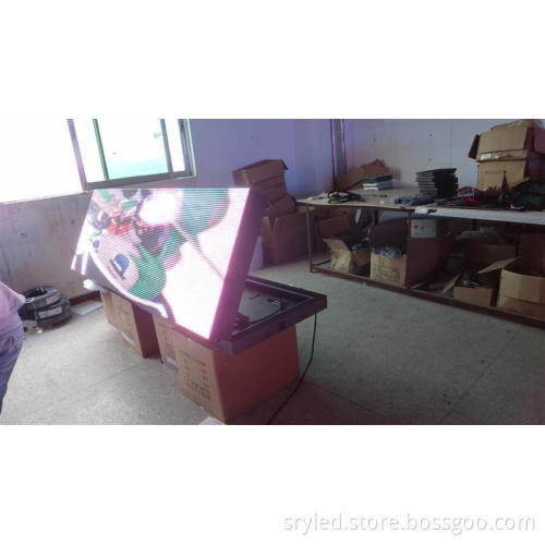 SRY p6 outdoor led display screen front maintance led screen front opening led display for commercial usage